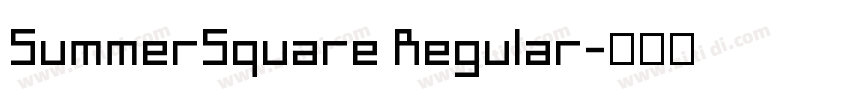 SummerSquare Regular字体转换